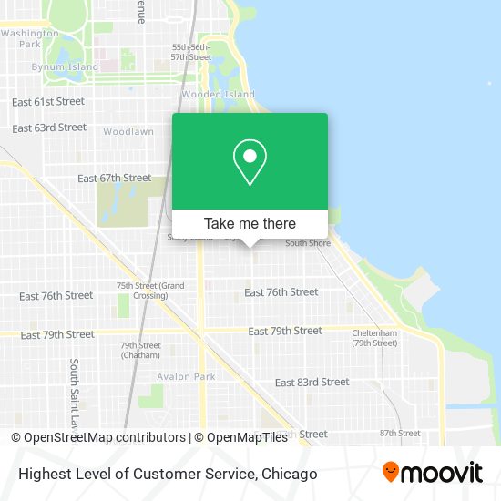 Highest Level of Customer Service map