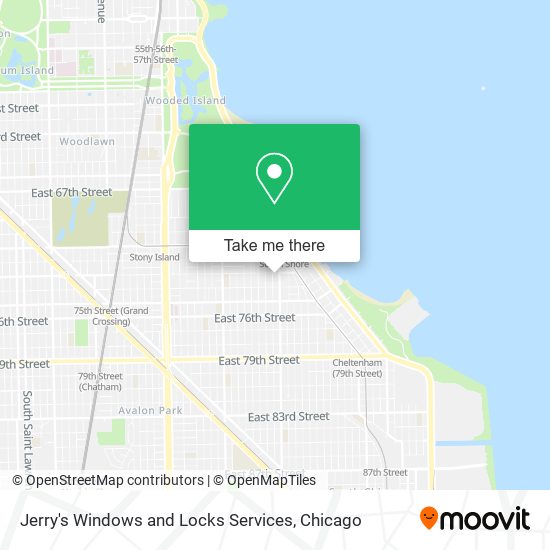 Mapa de Jerry's Windows and Locks Services