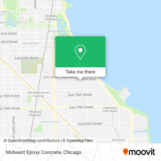 Midwest Epoxy Concrete map