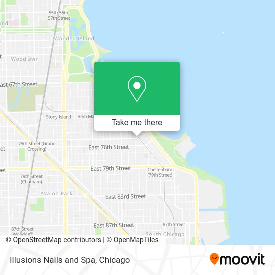 Illusions Nails and Spa map