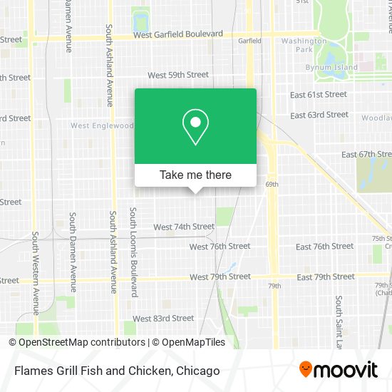 Flames Grill Fish and Chicken map