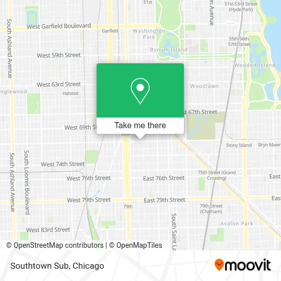 Southtown Sub map
