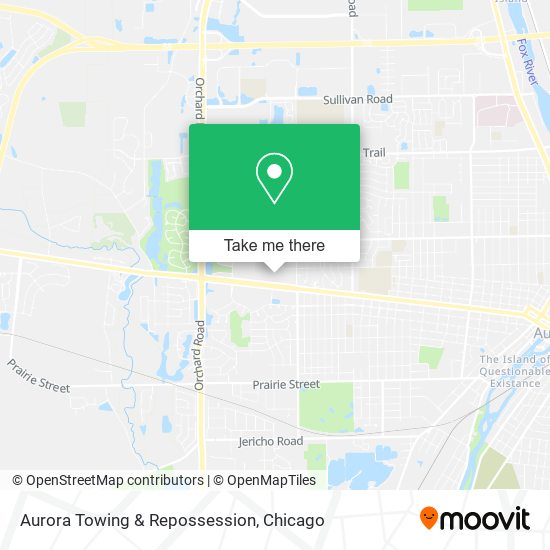 Aurora Towing & Repossession map