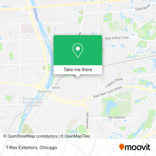 T-Rex Exteriors map