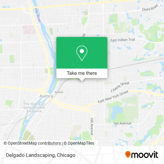 Delgado Landscaping map