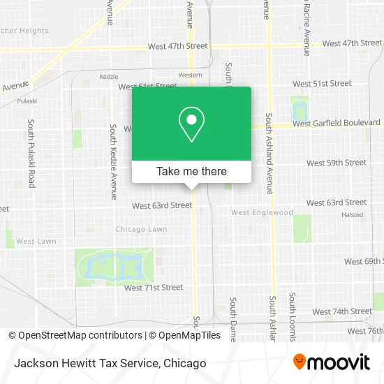 Jackson Hewitt Tax Service map