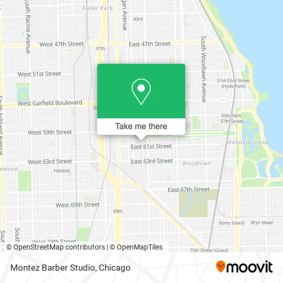 Montez Barber Studio map