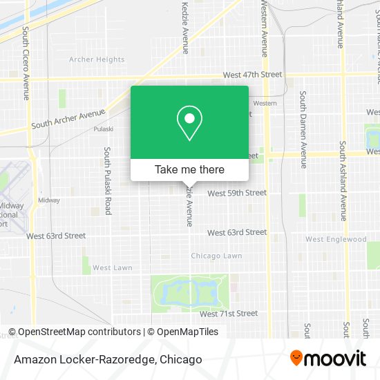 Amazon Locker-Razoredge map
