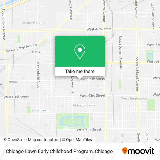 Chicago Lawn Early Childhood Program map