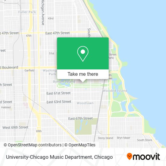 University-Chicago Music Department map