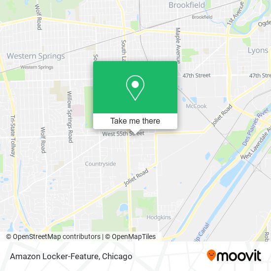 Mapa de Amazon Locker-Feature