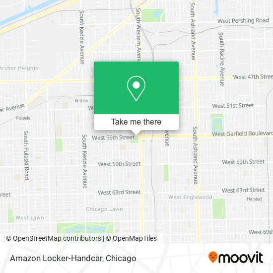 Amazon Locker-Handcar map