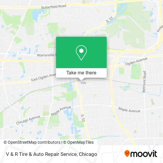 V & R Tire & Auto Repair Service map