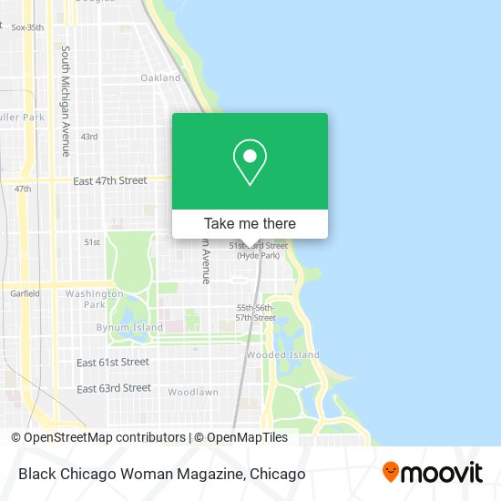 Black Chicago Woman Magazine map