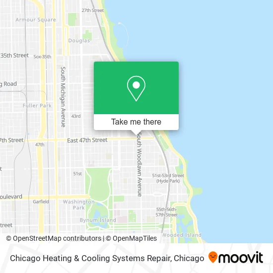 Chicago Heating & Cooling Systems Repair map