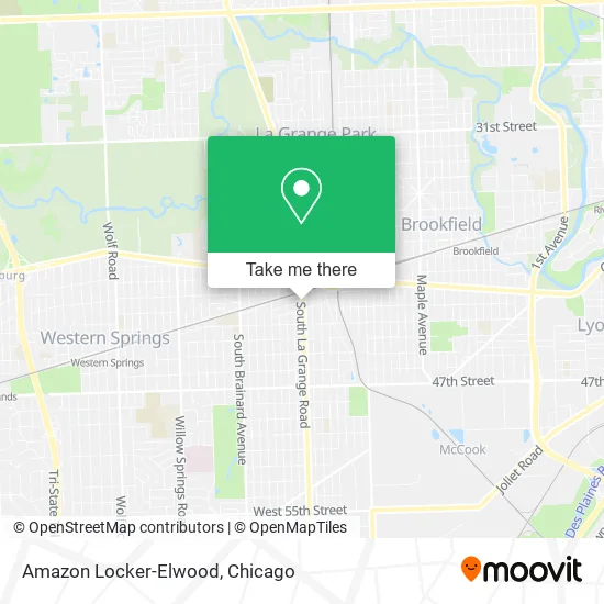 Amazon Locker-Elwood map