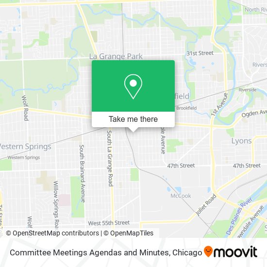 Committee Meetings Agendas and Minutes map