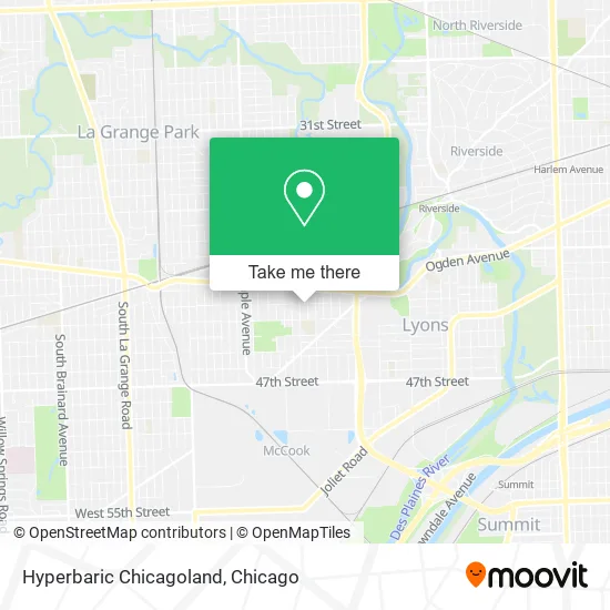 Hyperbaric Chicagoland map