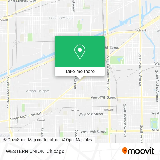 Mapa de WESTERN UNION