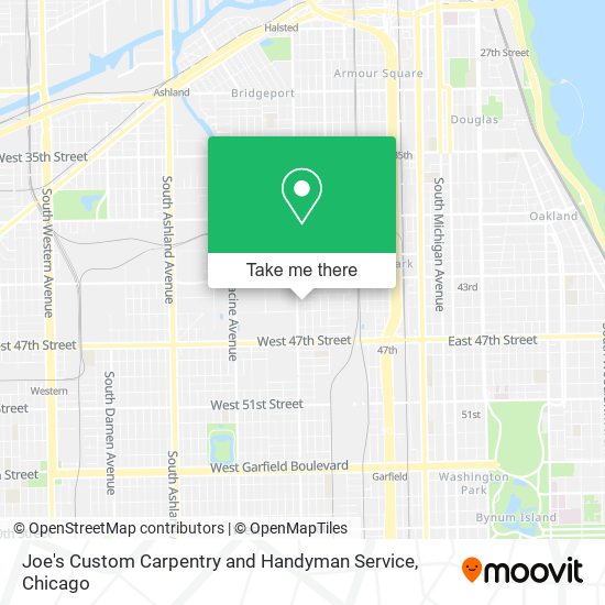 Joe's Custom Carpentry and Handyman Service map