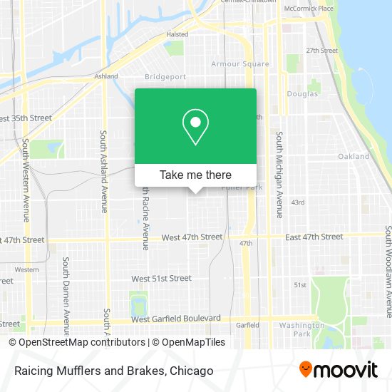 Raicing Mufflers and Brakes map