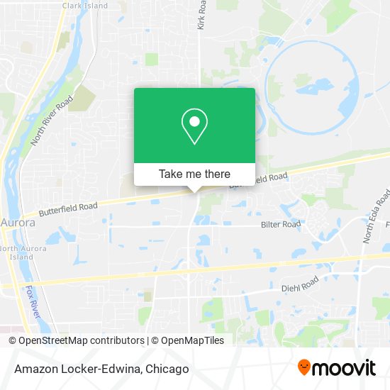 Mapa de Amazon Locker-Edwina