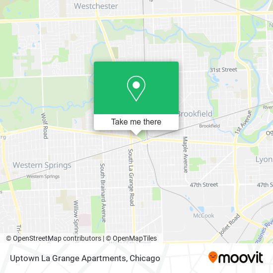 Mapa de Uptown La Grange Apartments