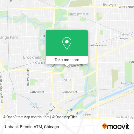 Unbank Bitcoin ATM map