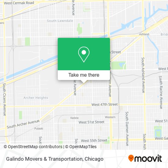 Galindo Movers & Transportation map
