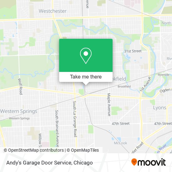 Andy's Garage Door Service map