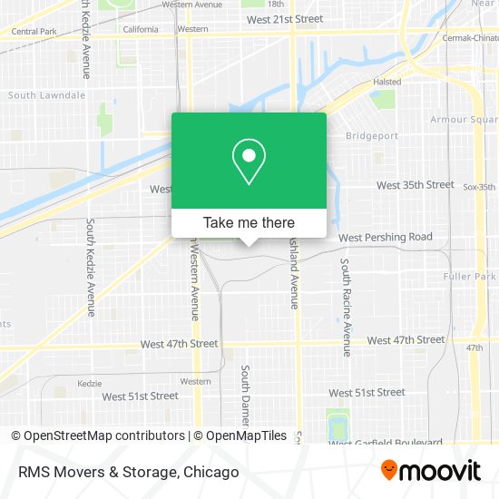 RMS Movers & Storage map