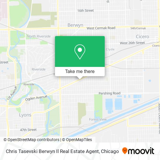 Chris Tasevski Berwyn Il Real Estate Agent map