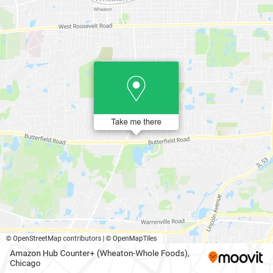 Amazon Hub Counter+ (Wheaton-Whole Foods) map