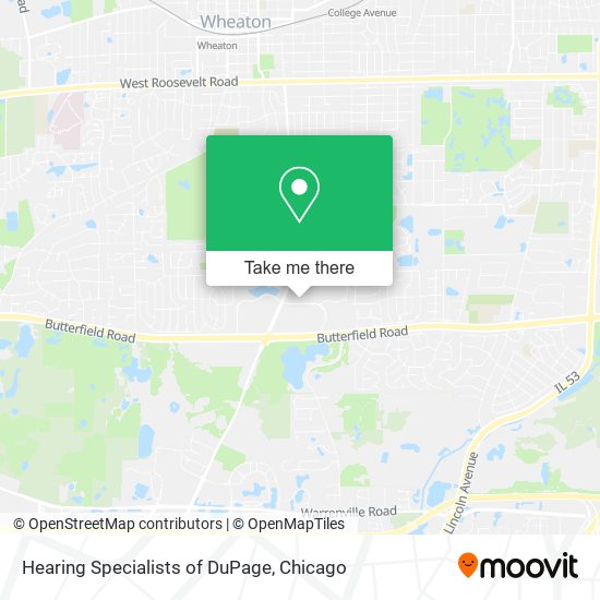 Hearing Specialists of DuPage map