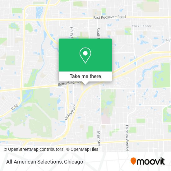 All-American Selections map