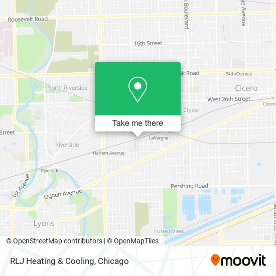 Mapa de RLJ Heating & Cooling
