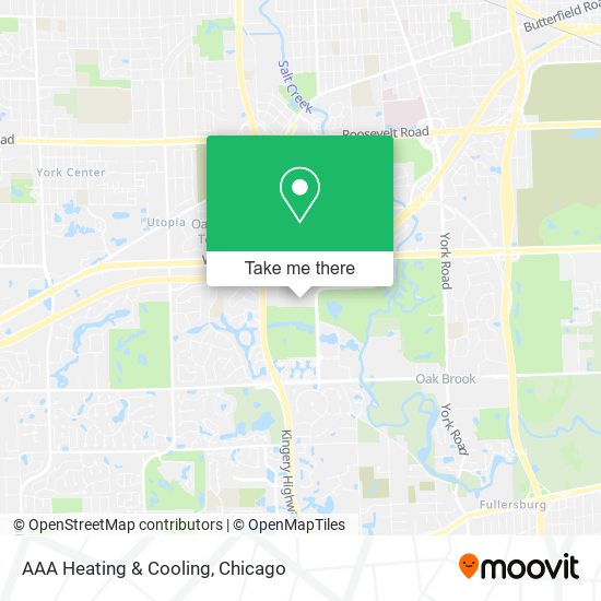 Mapa de AAA Heating & Cooling