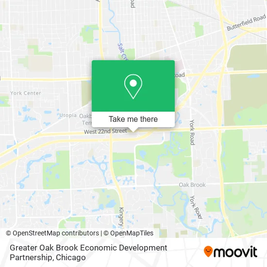 Greater Oak Brook Economic Development Partnership map