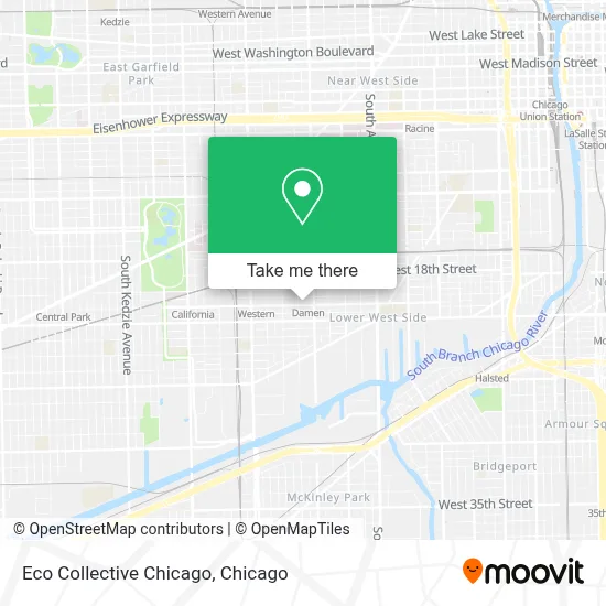 Eco Collective Chicago map
