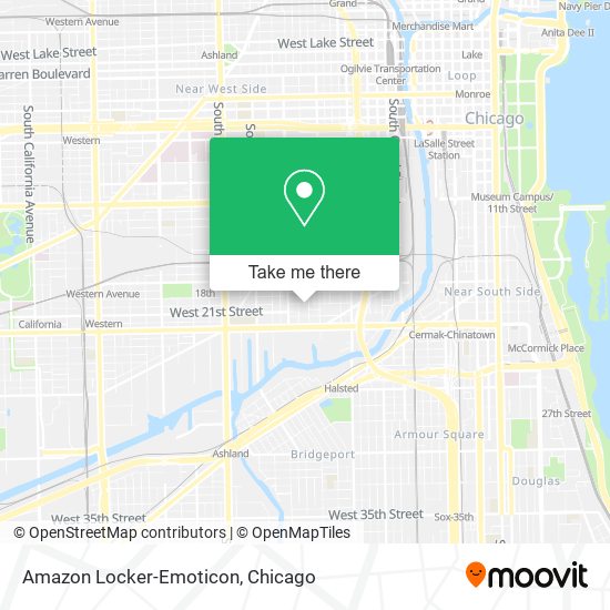 Amazon Locker-Emoticon map