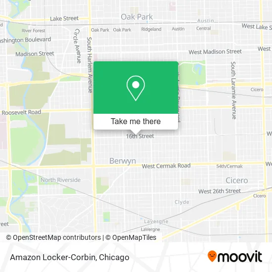 Amazon Locker-Corbin map