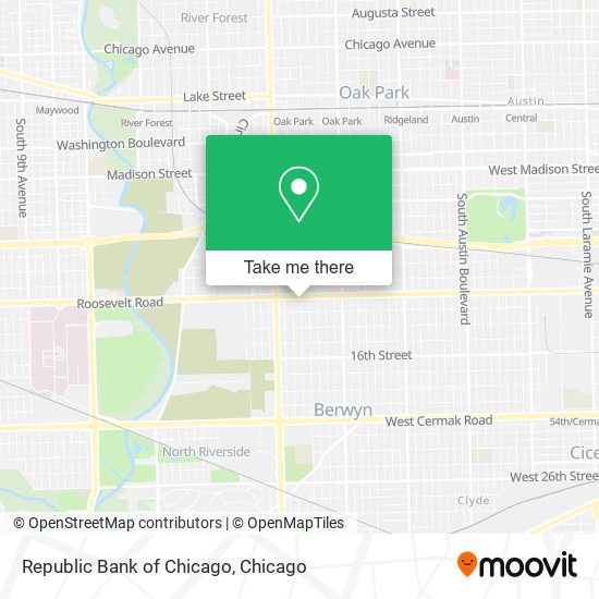 Republic Bank of Chicago map