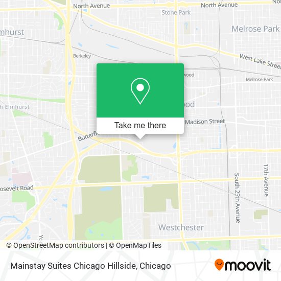 Mapa de Mainstay Suites Chicago Hillside