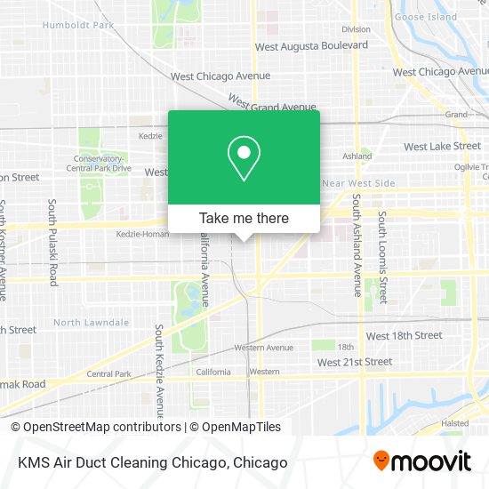 KMS Air Duct Cleaning Chicago map