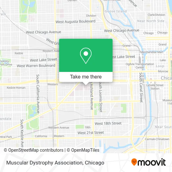 Muscular Dystrophy Association map