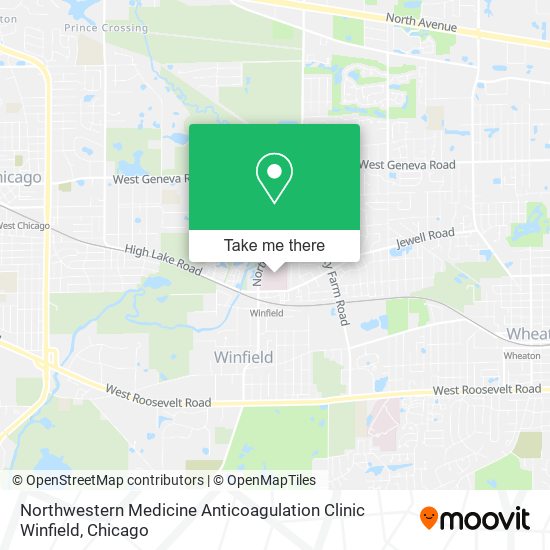 Northwestern Medicine Anticoagulation Clinic Winfield map