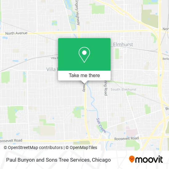 Paul Bunyon and Sons Tree Services map