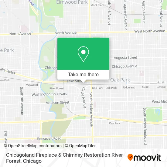 Chicagoland Fireplace & Chimney Restoration River Forest map
