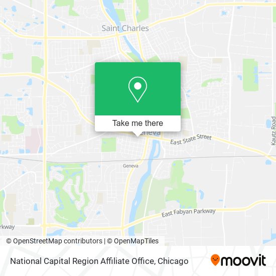 National Capital Region Affiliate Office map