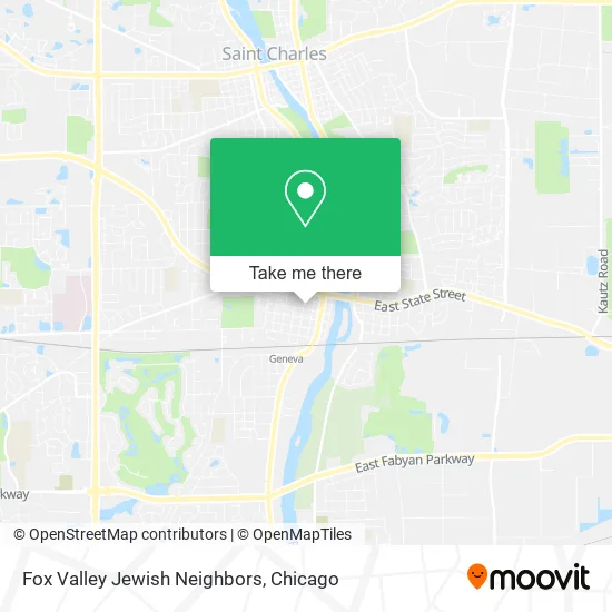 Fox Valley Jewish Neighbors map